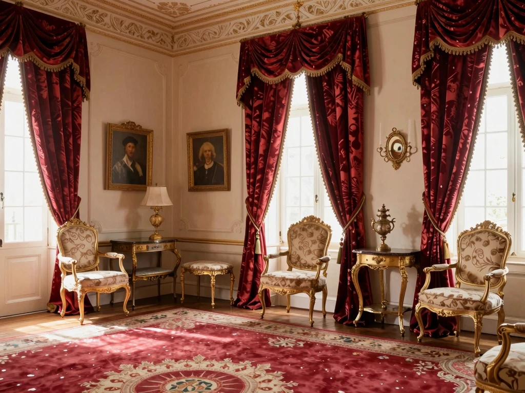 Klassiek interieur met luxe textiel